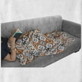 thumbnail image 6 of Ethnic Soft Flannel Fleece Throw Blanket, Folkloric Pattern with Zigzags and Geometrical Details Design Repetition, Cozy Plush for Indoor and Outdoor Use, 50" x 60", Orange Dimgray Grey, by Ambesonne, 6 of 6