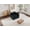 Black-Single, variant on MIKIBAMA Beige Chenille Single Seat Comfy Sofa with Square Arms