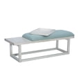 thumbnail image 4 of Powell Mickle Upholstered Bench with Built-In Tray, Whitewash/Aqua, 4 of 11