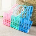 thumbnail image 3 of MasteelfCA 24PCS Plastic Cloth Clips Sock Clip Multi-function Clothespins for Clothes Bra Sock Underwear (Assorted Color), 3 of 9