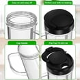 thumbnail image 3 of Paokuoon Blender Replacement Parts Mixer Accessories Blender Cups with To Go Lid and Blade Handle, 3 of 7