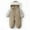 Khaki, variant on Dpytoraw Baby Winter Hooded Snow Suit Jacket Toddler Baby Thickened Jumpsuit Toddler Girls Romper Size 100