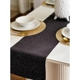 thumbnail image 7 of FabricLA Black Glitter Felt Table Runner - 24" x 108", 7 of 7