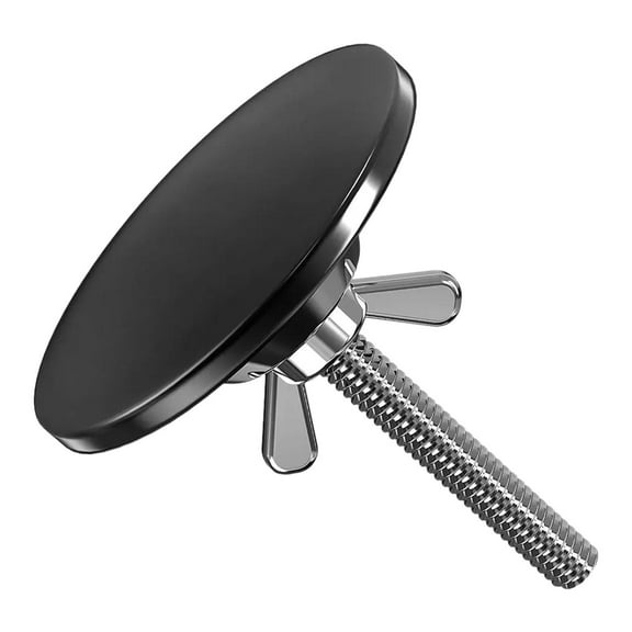 Esquirla Kitchen Sink Hole Cover Anti Leaking 1.97'' Replacement Stainless Steel Kitchen Accessory Brushed M6 Thread Faucet Hole Cover Black