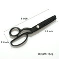 thumbnail image 6 of YJSStriving Heavy Duty Pinking Shears  Serrated Scissors All Stainless Steel  for Fabric Decorative Edge 8 inch, 6 of 7