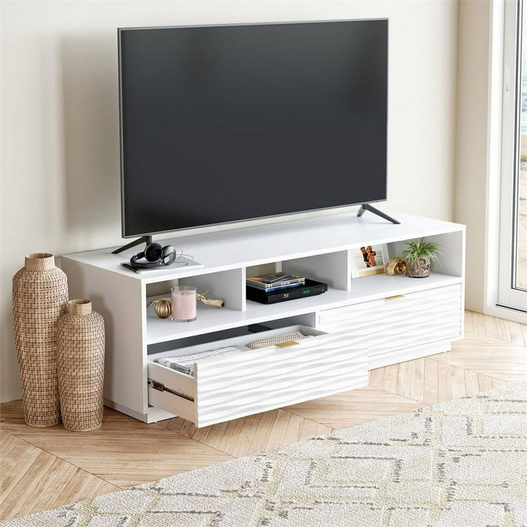 Pemberly row entertainment on sale unit in white