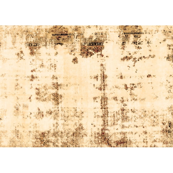 Ahgly Company Indoor Rectangle Abstract Brown Modern Area Rugs, 7' x 9'
