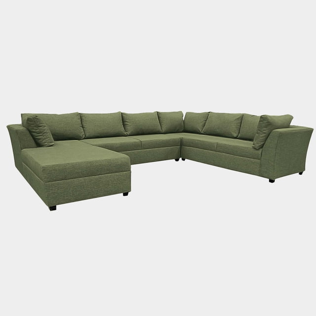 Sala Esquina Aguilu Invertida Curri Verde - DC Inlab Muebles Modelo D