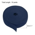 thumbnail image 2 of Bandas elásticas Uxcell para coser de 1.1 pulgadas y 10 yardas, carrete elástico azul marino para pelucas, cinturillas, pantalones, 2 of 7