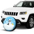 thumbnail image 2 of Kdxio Collie in Bathtub for Tire Cover Wheel Protectors Tyre Covers Weatherproof Wheel Covers Universal Fit for Trailer Rv SUV Truck Camper Travel Trailers 15 inch, 2 of 8