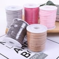 thumbnail image 5 of Monebena 50 Yards Faux Suede Cord 2.5mm Suede Lace Faux Leather Cord, Microsuede Flat Leather String Cord for Necklace, Bracelets, Jewelry Making, Leather Lace, Arts & Crafts DIY M01, 5 of 15