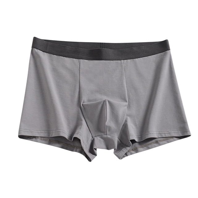 StSilkitty Men's Cotton Boxer Briefs Mid Rise Stretch Soft Breathable Underwear Lightweight No Ride-Up Underpants
