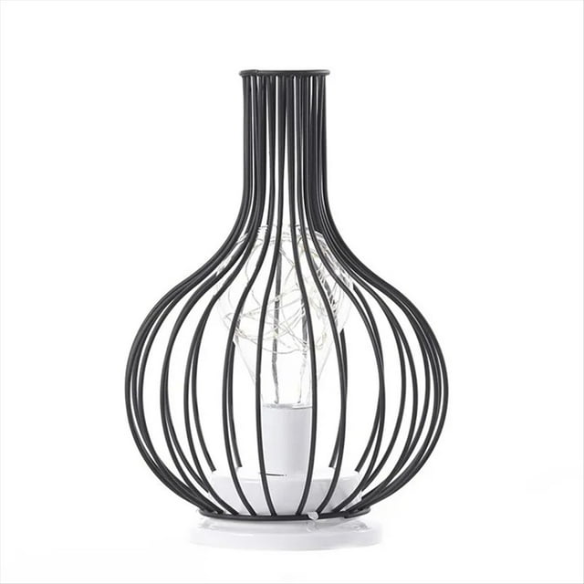 Lámpara de Mesa LED Lámpara de Lectura Luz Dormitorio Lámpara de Noche Iluminación de Escritorio Sala de Estar Retro Hierro Decoración del Hogar,C