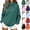 Green, variant on Sevevn Womens Mock Neck Sweatshirts Oversized Pullover Fall Outfits Fashion Clothes Long Sleeve Tops Red 2XL