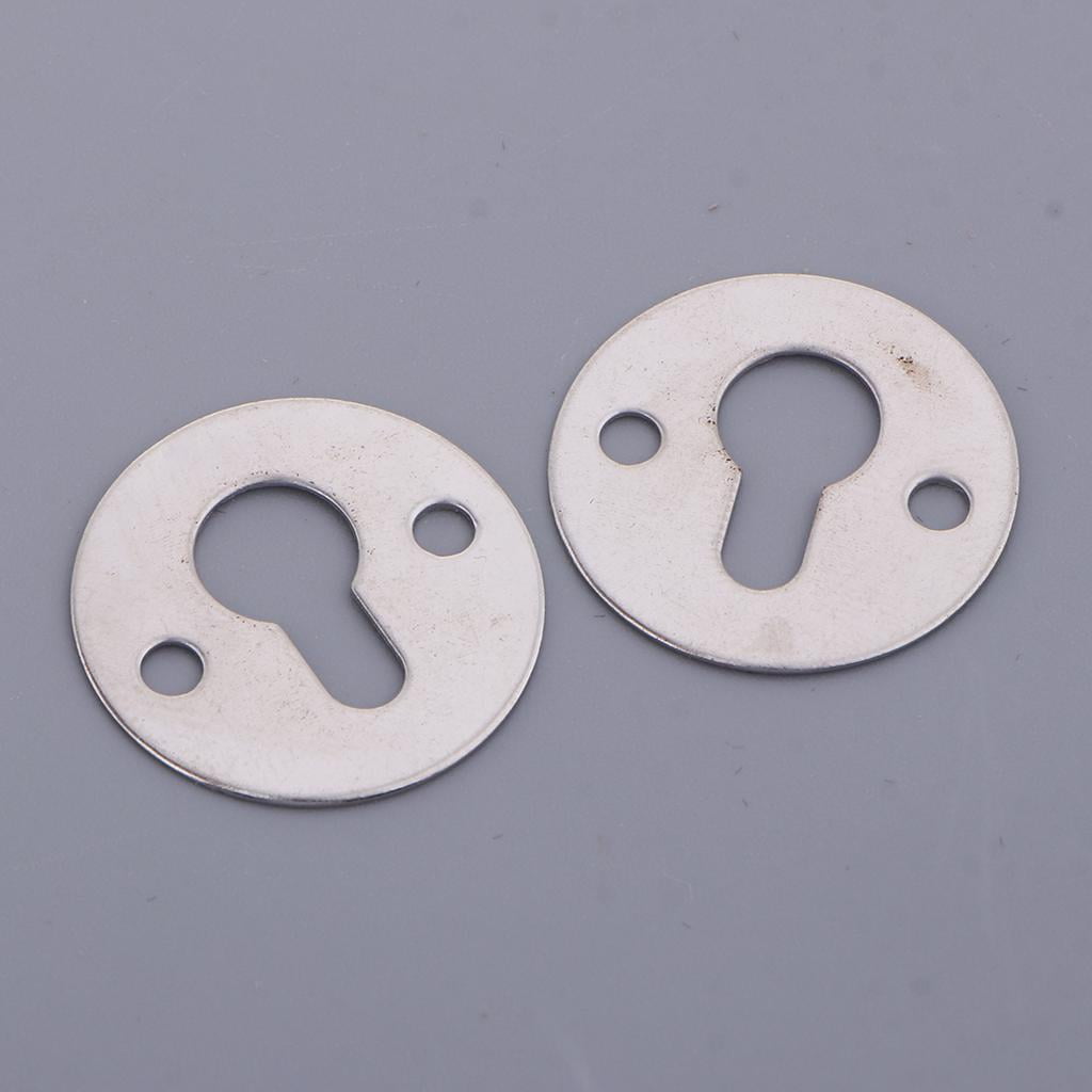 HILABEE 5x100x Metal Round Keyhole Shelf Brackets Hangers for Picture Frame Hanging 5 Pcs