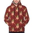 thumbnail image 4 of Hoodies for Men - Capybaras Christmas Red Long Sleeve Comfrt Men'S Fashion Hoodies & Sweatshirts, Sweatshirts for Men Hoodies Pullover Clothing Clothes with Pouch, 4 of 7