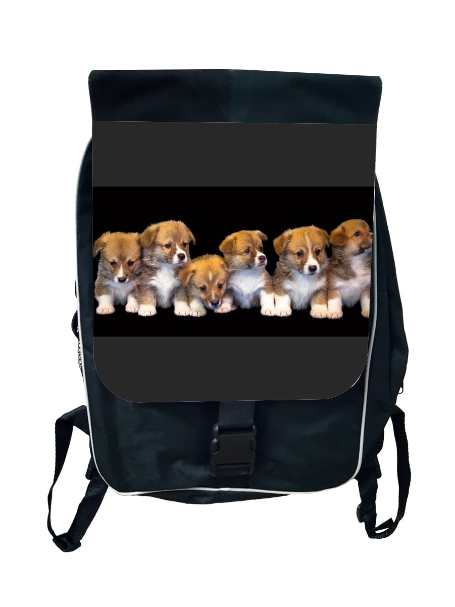 backpack with puppies on it
