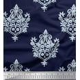 thumbnail image 1 of Soimoi Moss Georgette Fabric Floral & Paisley Block Print Fabric by The Yard 42 Inch Wide, 1 of 3