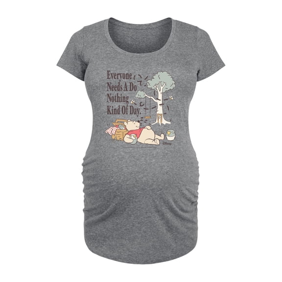 Winnie the Pooh - Nothing Kind Of Day - Women's Maternity Scoop Neck Graphic T-Shirt