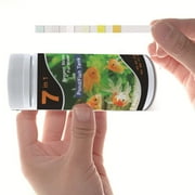 7 in 1 Aquarium Test Strips, 100 Strips Fish Tank Test Kit, Pool Test Strips, Freshwater Saltwater Aquarium Water Test Kit to Detect
