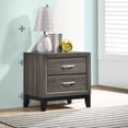 thumbnail image 2 of Stonecroft Columbus 2 Drawer Nightstand in Gray Oak and Black, 2 of 8
