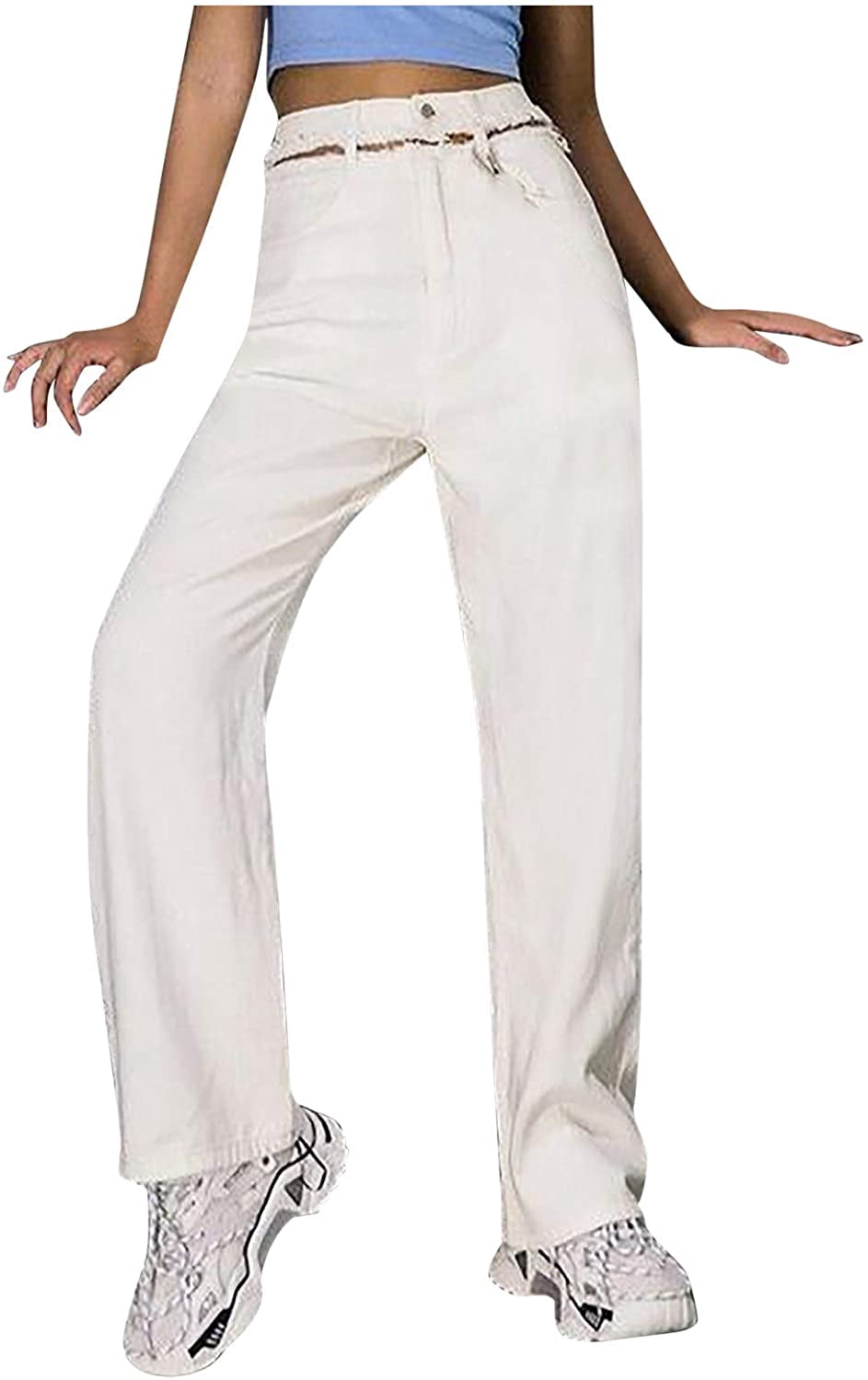 Waisted Jeans for Women Y2K Fashion 