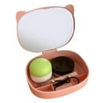 thumbnail image 2 of Makeup Mirror Easy to Carry Cat Ear Integrated Lovely Lightweight Make Up ABS Foldable Design Desktop Makeup Mirror Travel Supply, 2 of 10