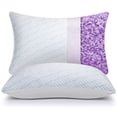 thumbnail image 1 of Pillow WISHSMILE, espuma viscoelástica y triturada, estándar, paquete de 2, 1 of 8