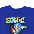 thumbnail image 3 of Sonic The Hedgehog Boys' T-shirt Power Kick Design Graphic Print Tee, 3 of 5
