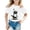 White, variant on ibiyuan Shirt for Girls Short Sleeve Clothes Girls T-Shirts Graphic Print Cotton Top Crew Neck Tees Casual Birthday Outfit Shirts,3-4 Years