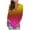 Brown, variant on QHWAUAKFBN T Shirts For Women Graphic Summer Long Sleeve Tie-Dye V-Neck Blouse Tshirts Top