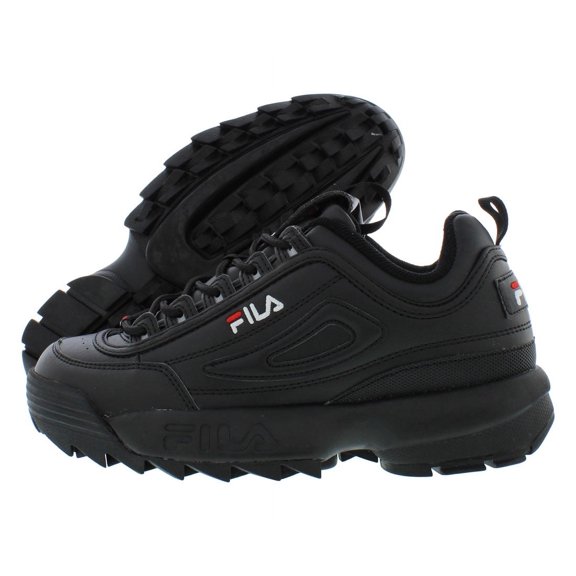 Fila Disruptor Ii Premium Boys Shoes Size 7, Color: Black