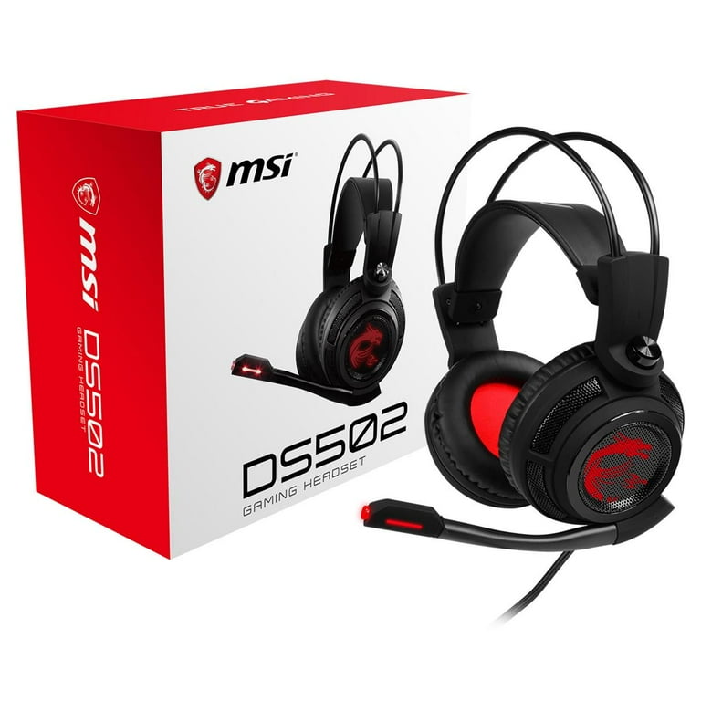 ヘッドホン DS502 GAMING HEADSET MSI DS502 Omnidirectional Gaming Headset - Walmart.com