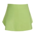 thumbnail image 4 of UJNDER Ballet Skirt Girls Dance Skirt Ballet Practice Wrap Side Slit Elastic Waist Shaping Tutu for Performance and Class Skirts for Girls 02_Light Green,4-5 Years, 4 of 4