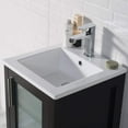 thumbnail image 2 of Blossom 16" Bathroom Vanity | Espresso | Solid Wood | Ceramic Sink | Freestanding Single Vanity, 2 of 8