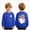 # Blue, variant on Toddler Boys Halloween Shirt for 1t 2t Kids Halloween Cool Ghost Long T-Shirt Crewneck Graphic Top Toddler to Youth Boys Clothes Size 1-2 Years