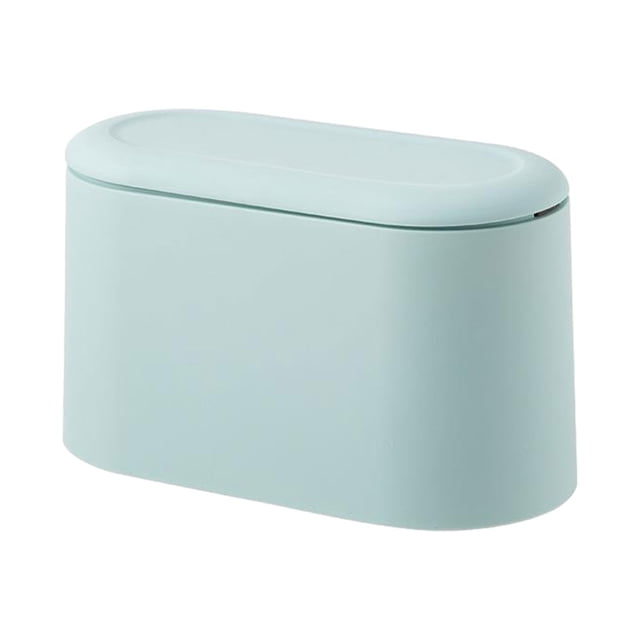 Bote de basura de escritorio portátil Yuarrent azul claro