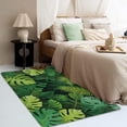 thumbnail image 2 of Monstera Leaf Rug 3x5 Area Rugs, Tropical Rugs for Entryway, Green Botanical Carpet for Bedroom Living Room, Machine Washable Non-Slip Indoor Door Mat, Soft Low Pile Area Rug, Small Decorative Rug, 2 of 6