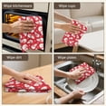 thumbnail image 6 of 2 Pcs Funny Kitchen Towels,Red Christmas Snowman Pattern Microfiber Dish Towels,Kitchen Tea Towels,Kitchen Towel Set (18" X 26"), 6 of 7