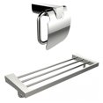 thumbnail image 1 of Chrome Plated Toilet Paper Holder With Multi-Rod Towel Rack Accessory Set AI-13340, 1 of 5