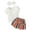 A, variant on Toddler Kid Girl Clothes Stripe Short Sleeves Ruffle Tops   Bow Shorts 3Pcs Summer Outdoor Casual Girls Outfits