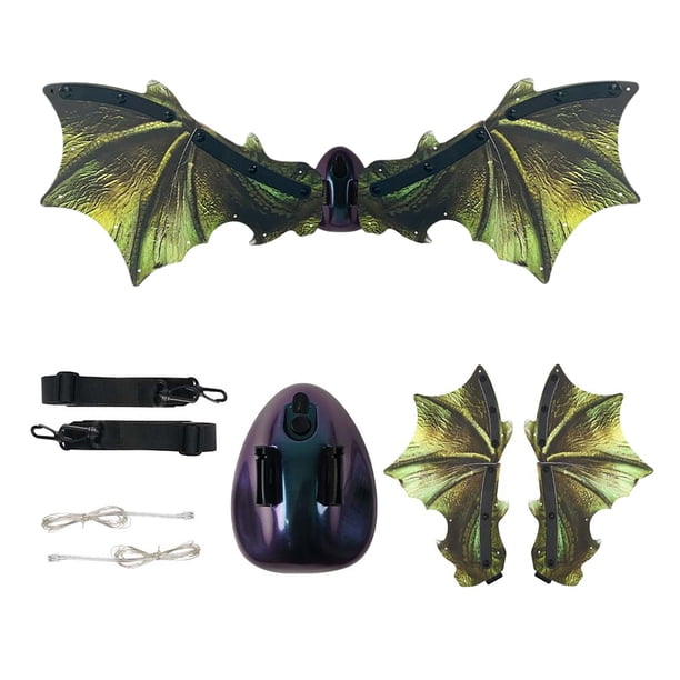 Decoración del hogar, decoración de habitaciones, decoración de paredes, alas de dinosaurio DIY, alas luminosas para niños, accesorios para juegos de rol de fiesta, alas luminosas