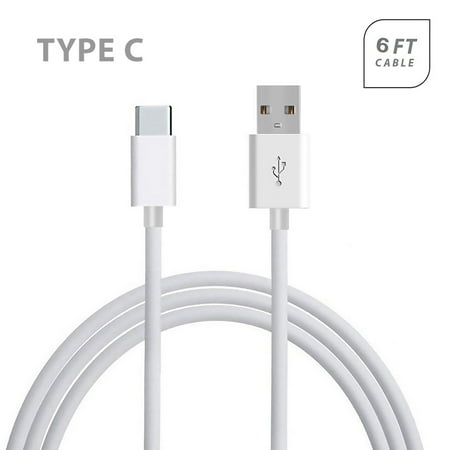 Asus ZENFONE 3 ZOOM ZE553KL USB 3.1 Type C Data Sync Charger Cable 6 Feet White