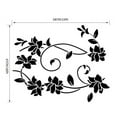 thumbnail image 2 of Vikakiooze Home Decor New Wall Sticker Flower Vine Decals Black Mural Removable Vinyl Art Home Decor, 2 of 6