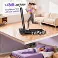 thumbnail image 2 of 5% Foldable Walking Pad,5 in 1 Under Desk Treadmill with Remote Control and LED Display, 330lb Capacity, Compact & Small Treadmill for Home & Office,Black, 2 of 9