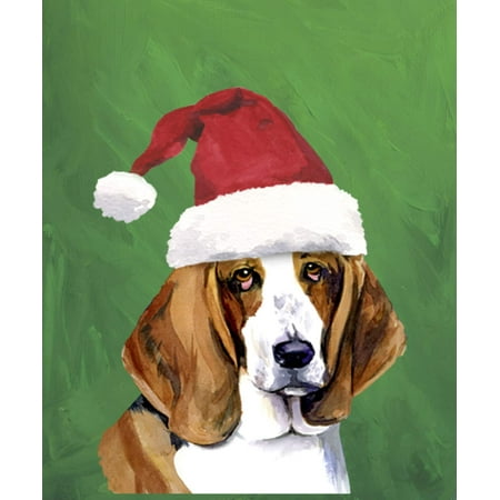 Basset Hound - Barbara Van Vliet Christmas Garden Flag