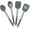 Gray, variant on Kiibsot Cooking Utensils Set of 4, Silicone Kitchen Utensils for Non-stick Cookware, Heat Resistant & Non-toxic Slotted Spatula Solid Spoon Turner for Flipping Mixing Serving Basting