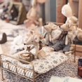 thumbnail image 2 of Aizulhomey Nordic Retro Metal Golden Bed 1/6 Mouse Dollhouse Furniture Light OB11 BJD Lol Blyth Dolls Accessories Kids Toys GiftChina Gao Jinjia LED, 2 of 2