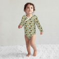thumbnail image 4 of Xecao Bees and Flower Print Baby unisex-baby Cotton Long-sleeve Bodysuits-2 Years, 4 of 6