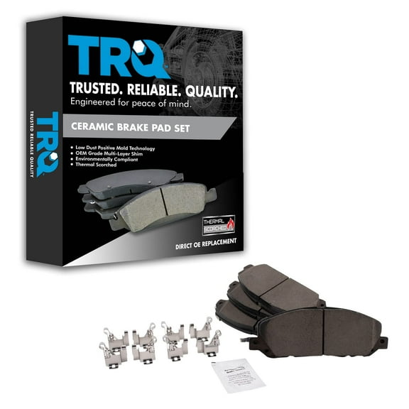 TRQ Front Ceramic Brake Pad Set for Ford Explorer ST PPV Lincoln Aviator BFA19068